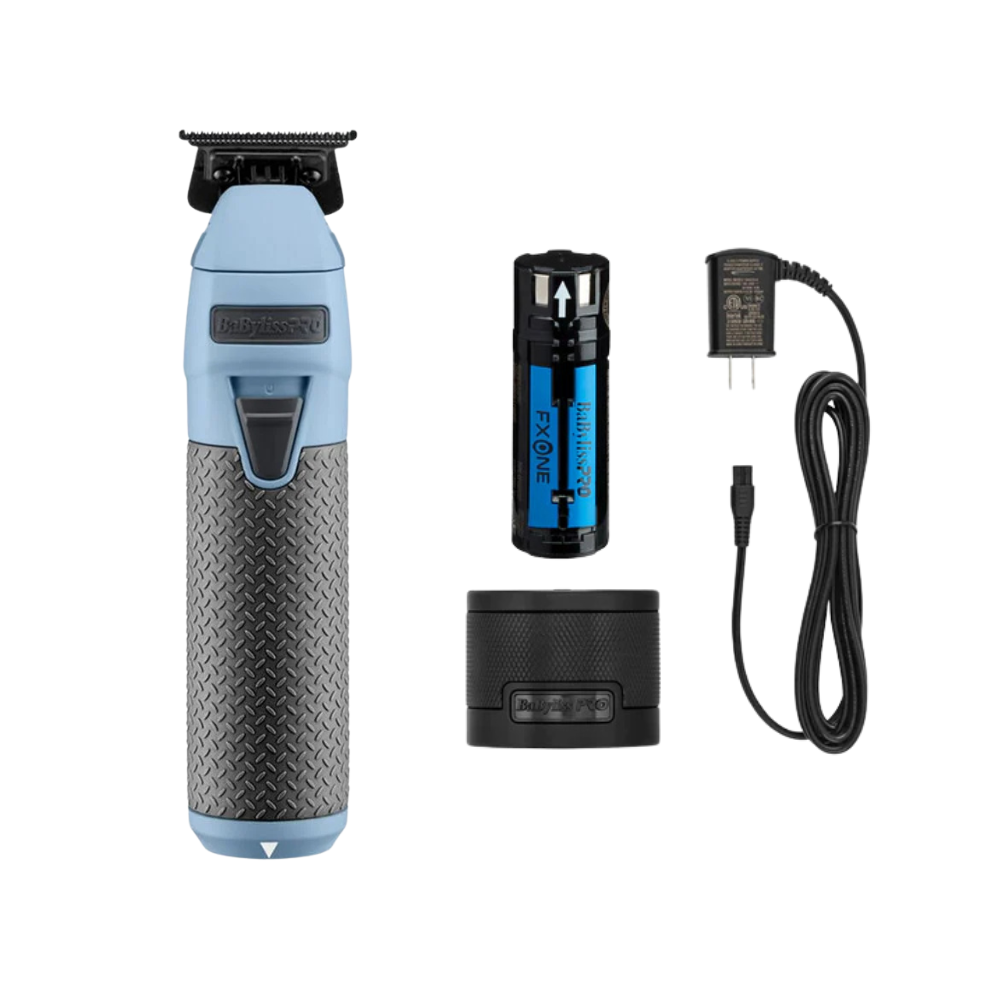 BaBylissPRO FXONE LimitedFX Matte Blue Trimmer – Cordless, Battery Included, Model LFX799BC