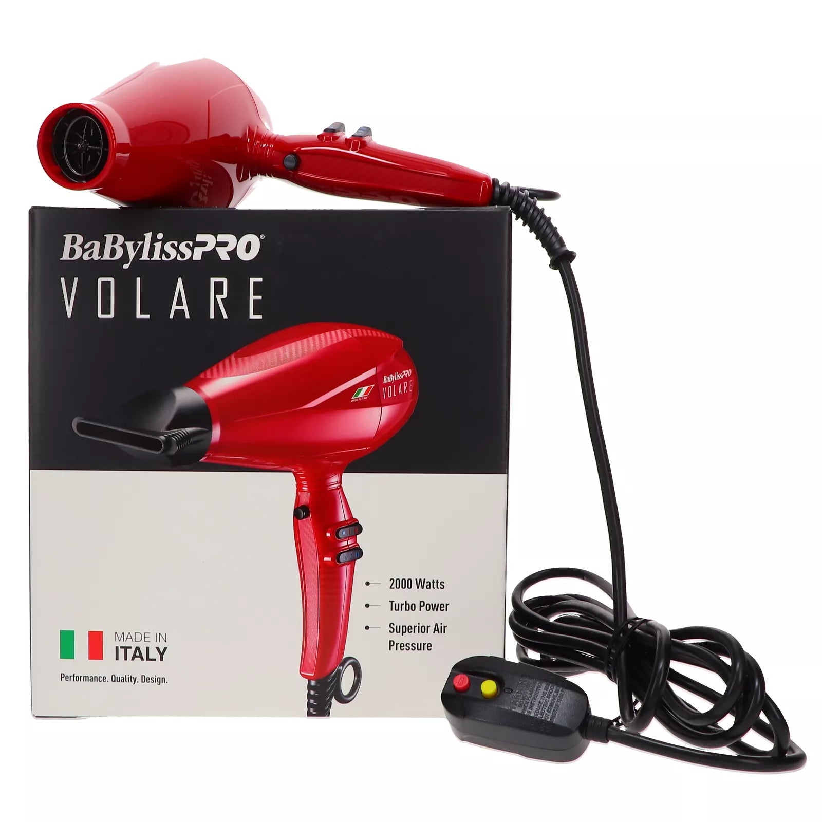 BaBylissPRO Nano Titanium Volare V1 Full Size Dryer Ferrari Designed E DATM Corp