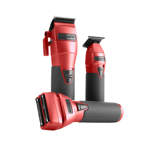 BaBylissPRO FXONE Limited-Edition Matte Deep Orange Foil Shaver, trimmer & All-Metal Clipper LFX899OC+LFX799OC+LFX79SOC