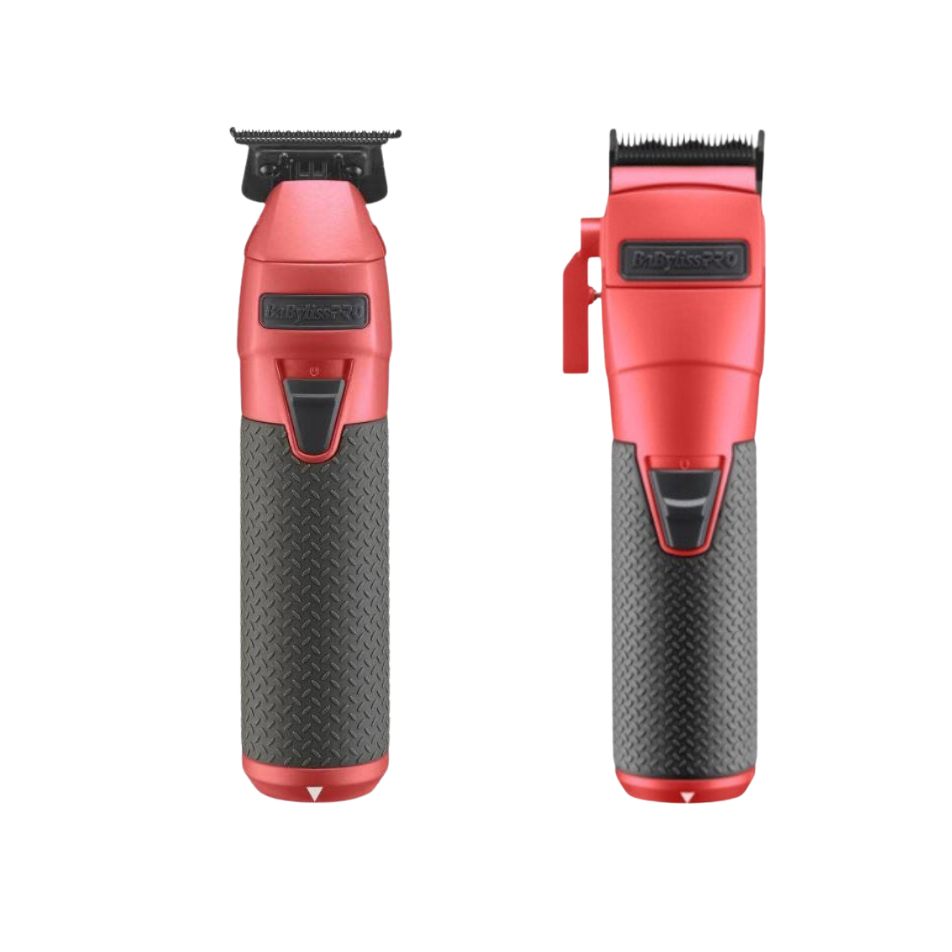 BaBylissPRO FXONE Matte Deep Orange Trimmer & All-Metal Clipper Combo LFX899OC+LFX799OC