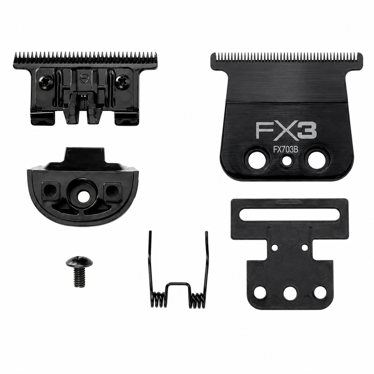 BaBylissPRO FX3 Matte Black 4-Piece Set  T-Blade – Clipper FXX3CB + Trimmer FXX3TB + Shaver FXX3SB + FX703B