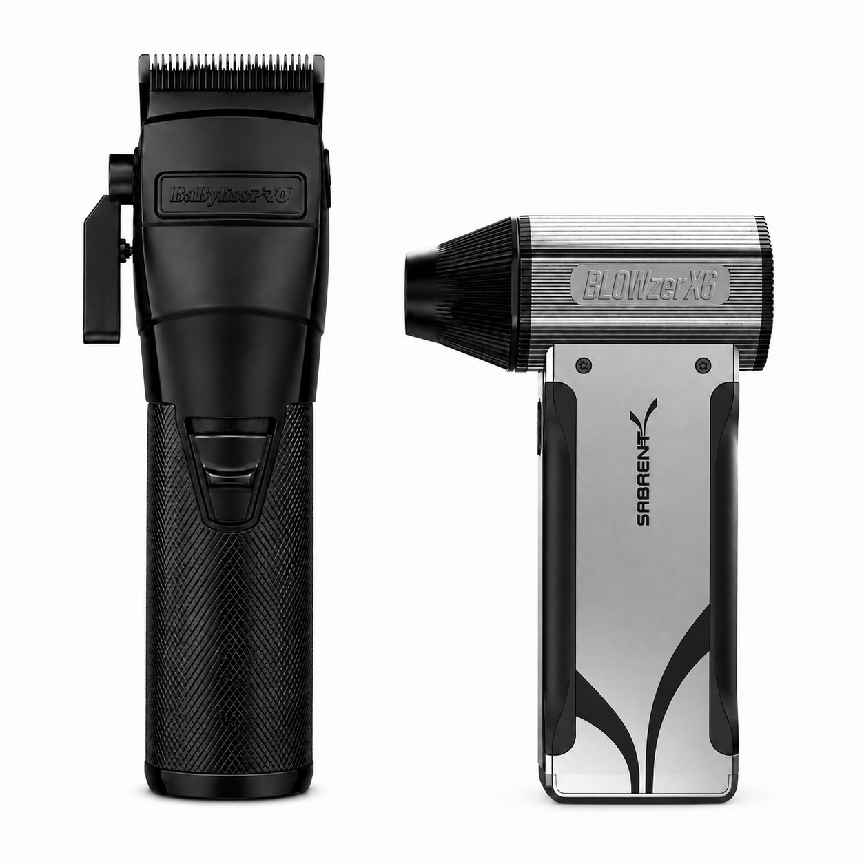 BaBylissPRO FXONE BlackFX Clipper + Sabrent BLOWzer X6 Cordless Air Duster – FX899MB + TF-BZX6