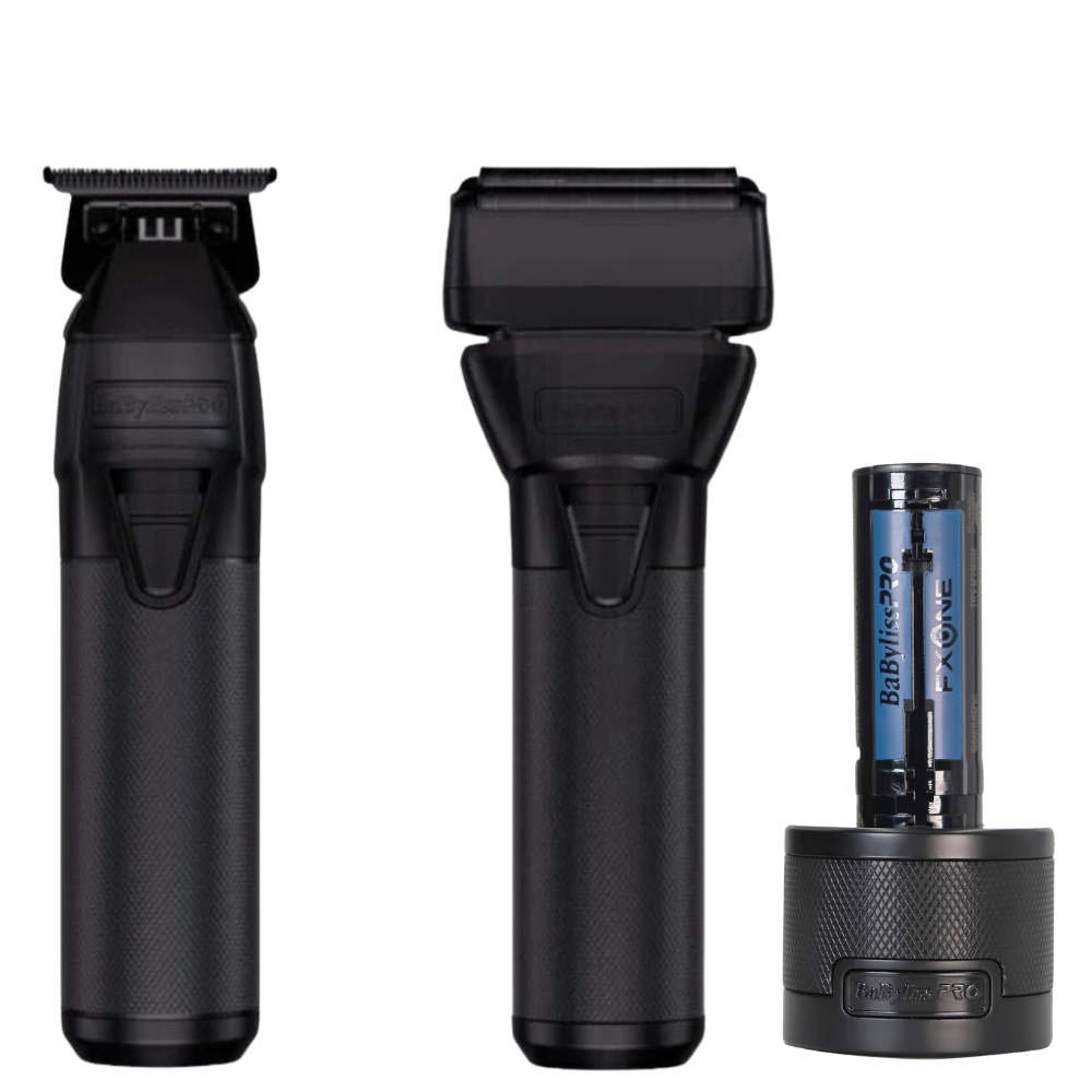 BaBylissPRO FXONE BlackFX Trimmer & Shaver Combo FX799MB + FX79FSMB