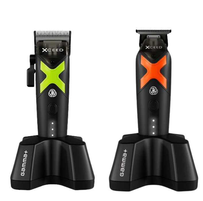 Gamma+ XCEED Grooming Power Set Trimmer & Vector Motor Precision Clipper XCEEDClipper + XCEEDTrimmer