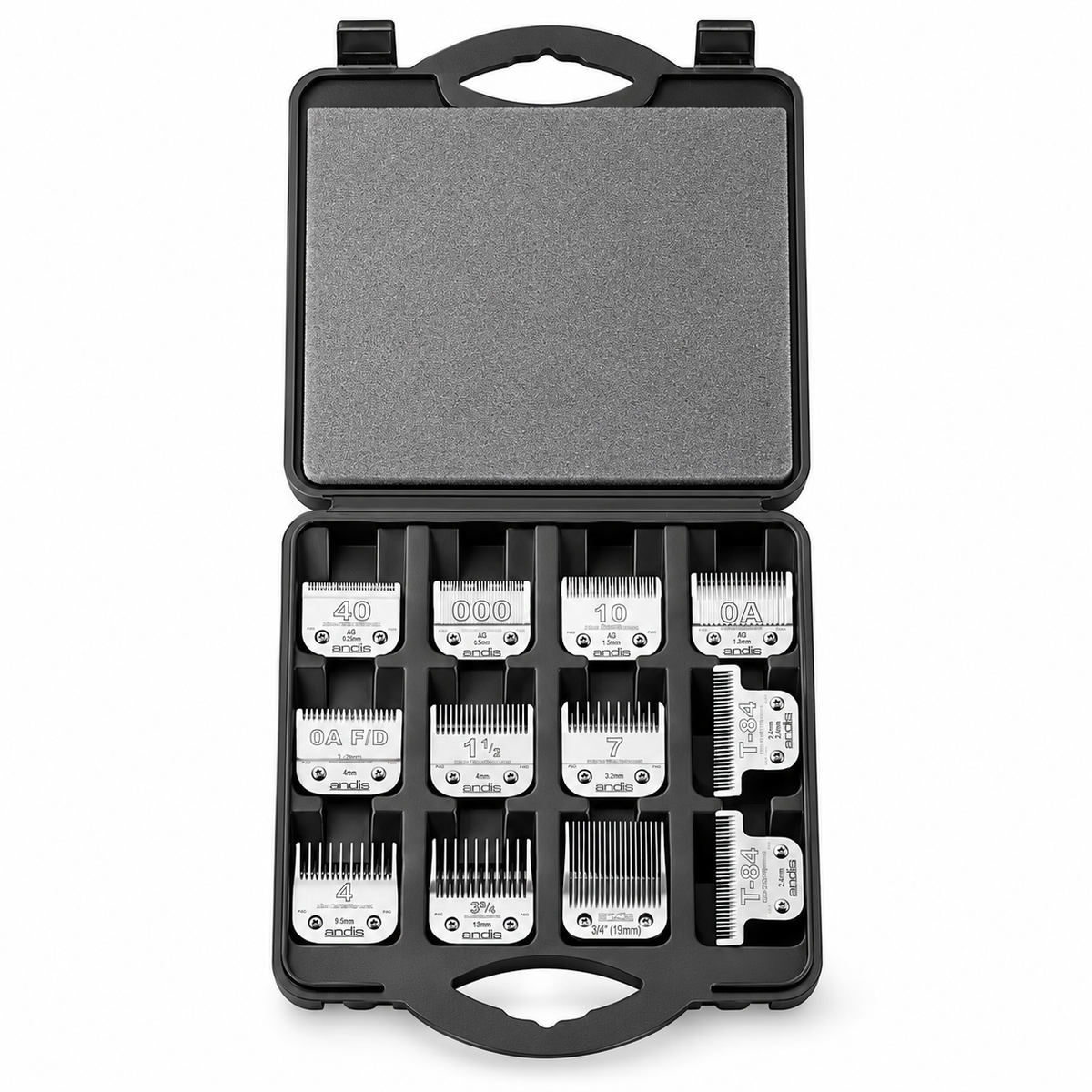 Andis Detachable Blade Carrying Case Holds Up to 12 Blades #12370