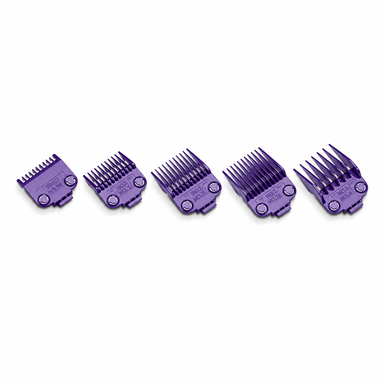 Andis Master Dual Magnetic 5-Piece Clipper Comb Set Purple #01410