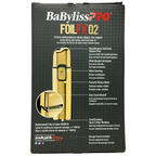 BaBylissPRO GoldFX FXFS2G – Premium Double Foil Shaver with Sleek Gold Finish, Cordless & Rechargeable