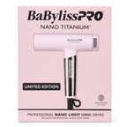 BaBylissPRO Limited Edition Nano Titanium Nano Light Ionic High-Speed Hair Dryer Pink BNTC9200PK