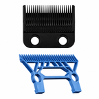BaBylissPRO Metal Injection Molded (MIM) SPACE Clipper Blade Black Titanium Precision Fade Blade #FX8095B