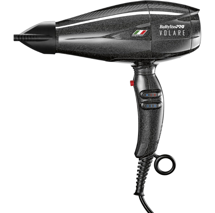 BaBylissPRO Nano Titanium Italian Performance Black Volare Hair Dryer BVOL1
