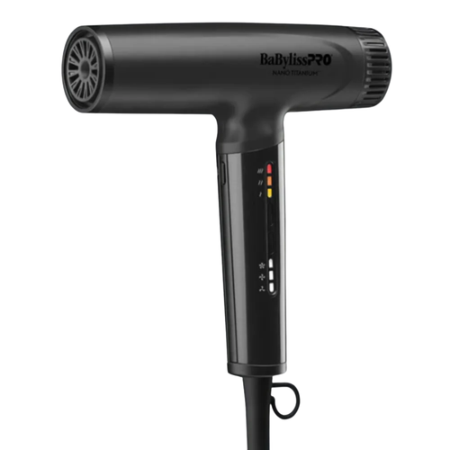 BaByliss Pro Nano Titanium Light Ionic High Speed Hair Dryer Matte Black BNTC9200MB