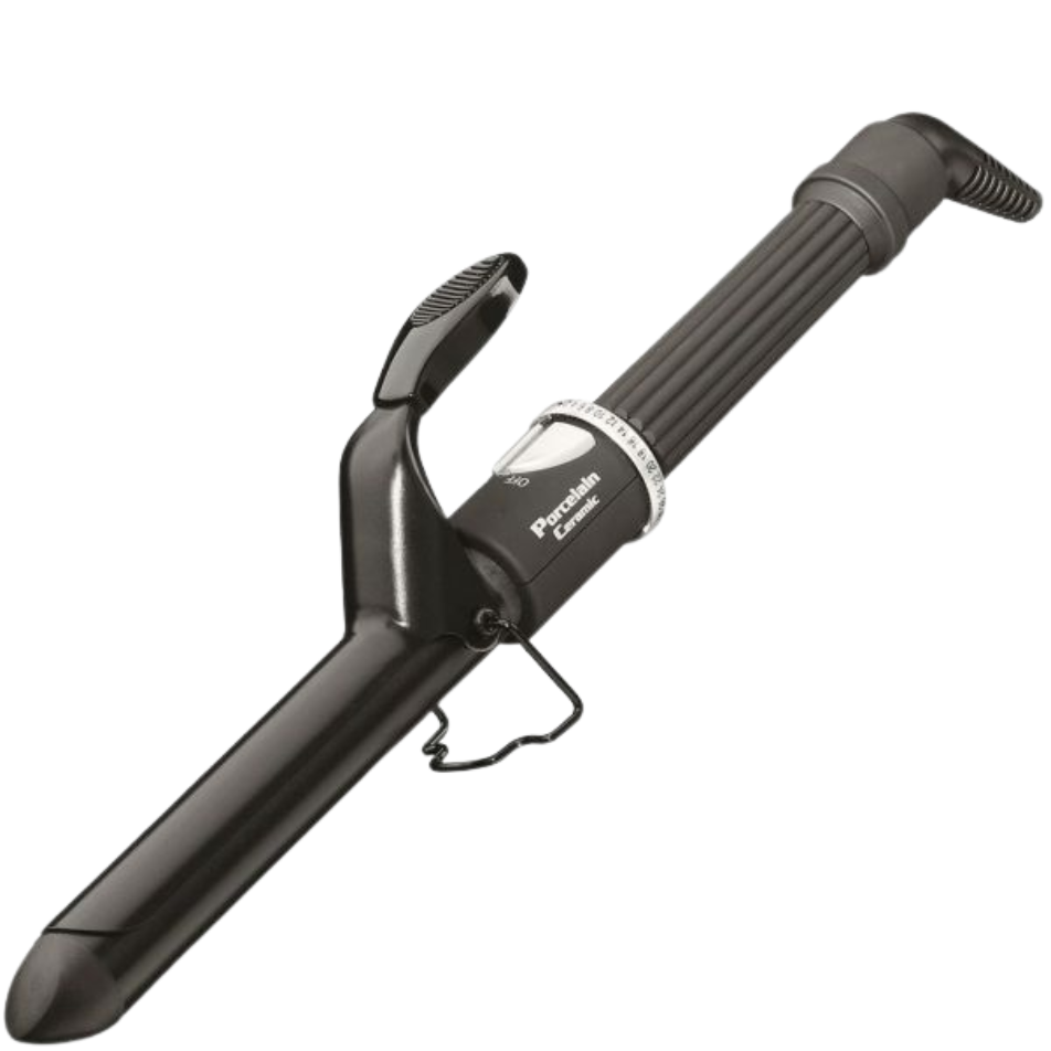 BaByliss Pro Porcelain Ceramic Spring Curling Iron 1" BP100SUC