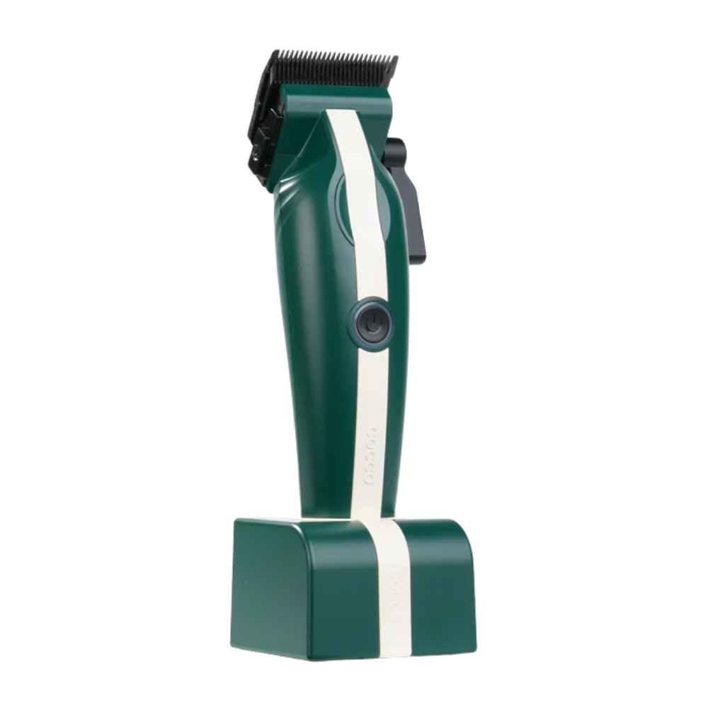 Cocco Veloce Lite Clipper (Green/White Stripe) Ultra‑Light Professional 7000 RPM Hair Clipper green stripe clip