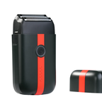 Cocco Veloce Lite Shaver Black/Red Stripe Professional Dual Foil Finishing Shaver