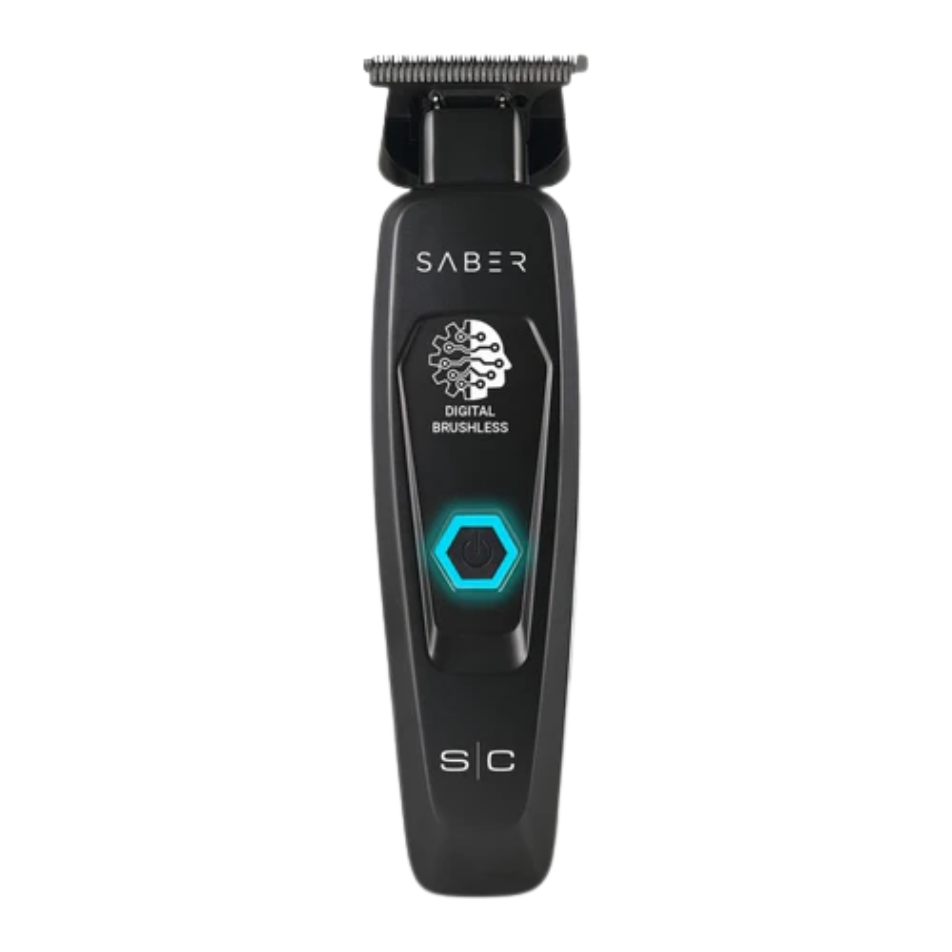 StyleCraft Black Saber Cordless Trimmer SC403B – Precision Brushless Trimmer
