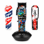 StyleCraft Rebel Super-Torque Modular Cordless Clipper King Saladeen & Rebel Shaver Mister Cartoon Combo Limited Edition SC613M+SC809M