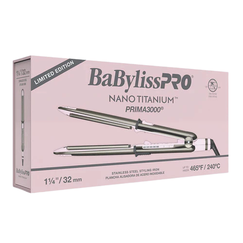 BaBylissPRO Prima 3000 Limited Edition Nano Titanium Flat Iron – Pink (BNT3000TPK)