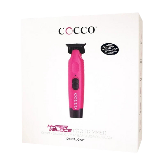 Cocco Hyper Veloce Pro Trimmer – Pink | High-Torque Brushless, Digital Gap DLC