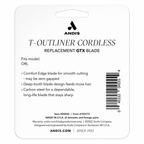 Andis Cordless T-Outliner Li Carbon Steel Deep Tooth GTX Replacement Blade 04555