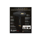 BaBylissPRO BlackFX Hair Dryer Influencer Edition FXBDB1 – High-Performance, Lightweight Blow Dryer for Fast Drying