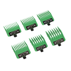 BaBylissPRO Clipper Guards 6‑Piece Green Comb Set for FX + Tomb45 Clippers FXPCG2
