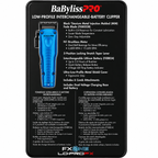 BaBylissPRO FXONE Lo-ProFX Limited Edition Blue Cordless Clipper FX829BL