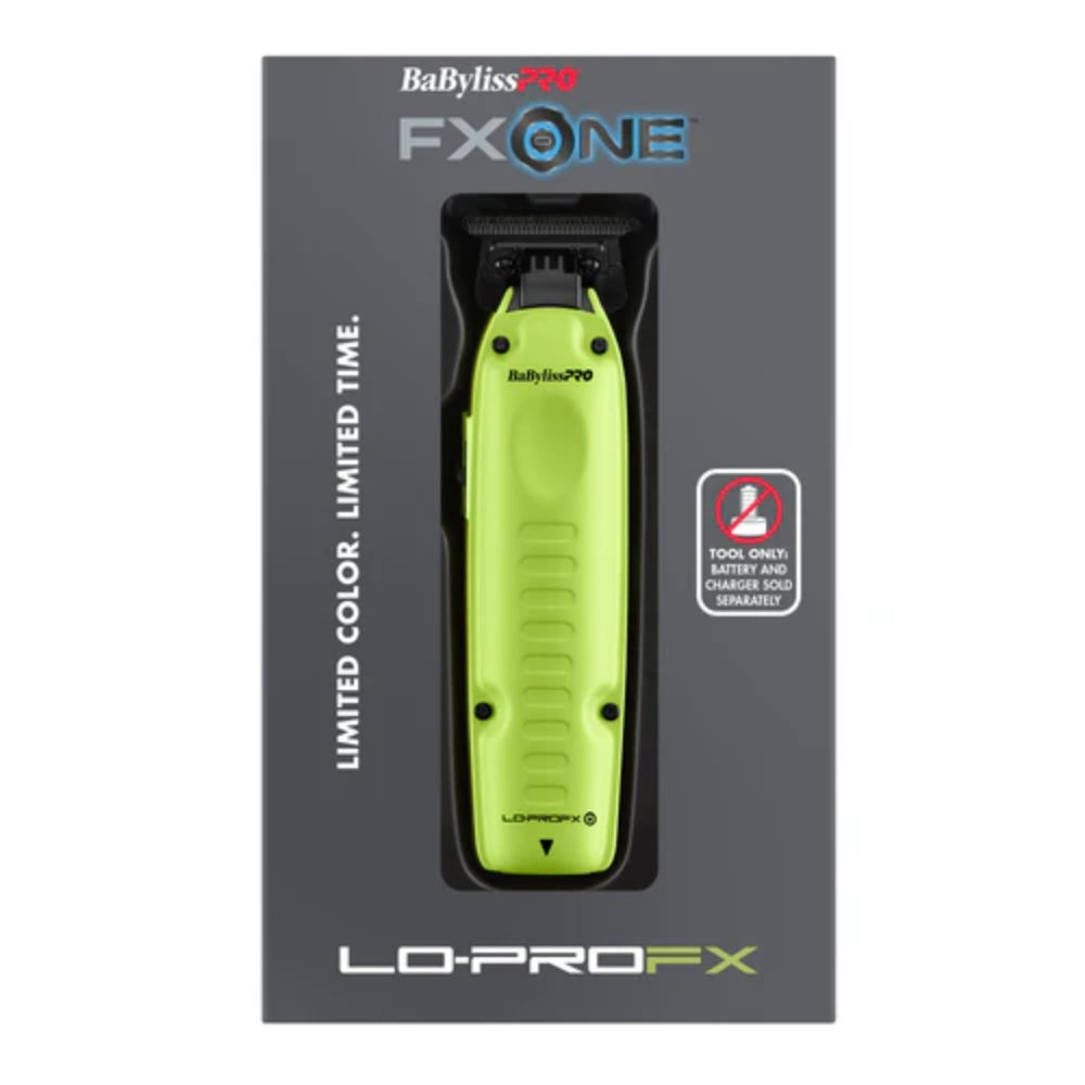 BaBylissPRO FXONE Low-Profile Neon Yellow Interchangeable Cordless Trimmer FX729NYLT