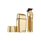 BaBylissPRO LimitedFX Gold Trimmer & Double Foil Shaver Combo FXDUOFS2TG – Professional Grooming Set