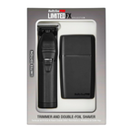 BaBylissPRO Limited Edition Matte Black Trimmer & Double Foil Shaver Combo FXDUOFS2TMB – Premium Grooming Set