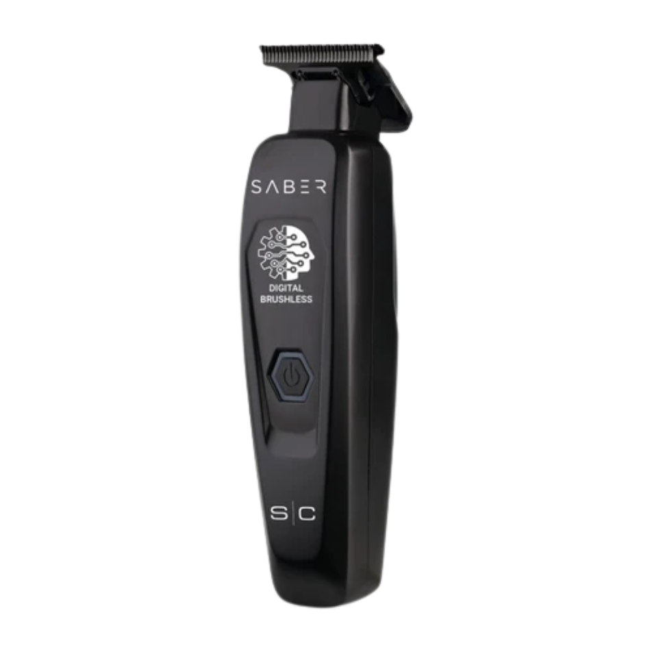 StyleCraft Black Saber Cordless Trimmer SC403B – Precision Brushless Trimmer