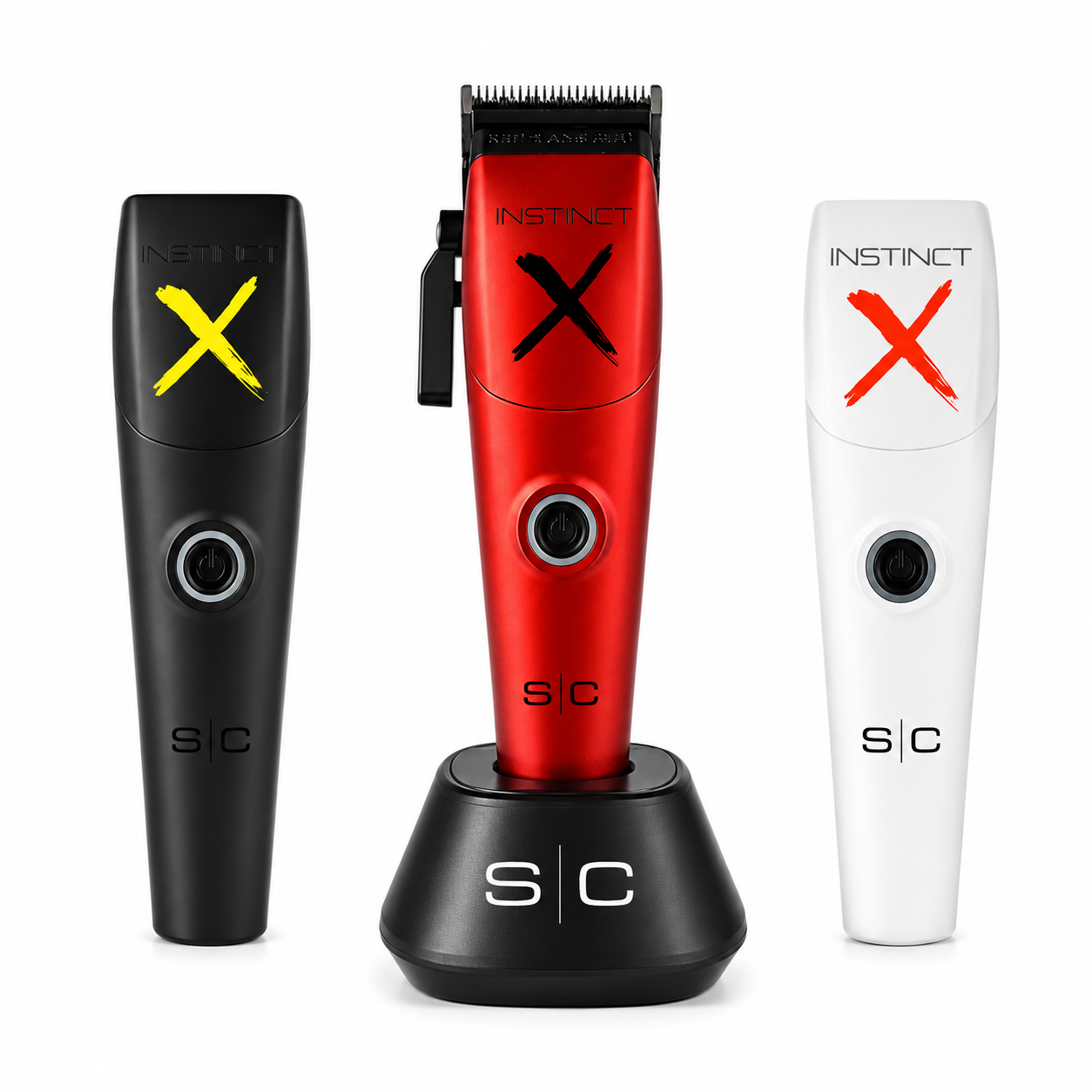 StyleCraft Instinct-X Professional Cordless Clipper & Metal Trimmer Combo Kit SC608M + SC411M