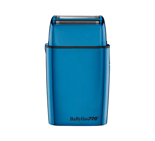 BaBylissPRO FOILFX02 (FXFS2BL) Cord/Cordless Metal Double-Foil Shaver – Blue