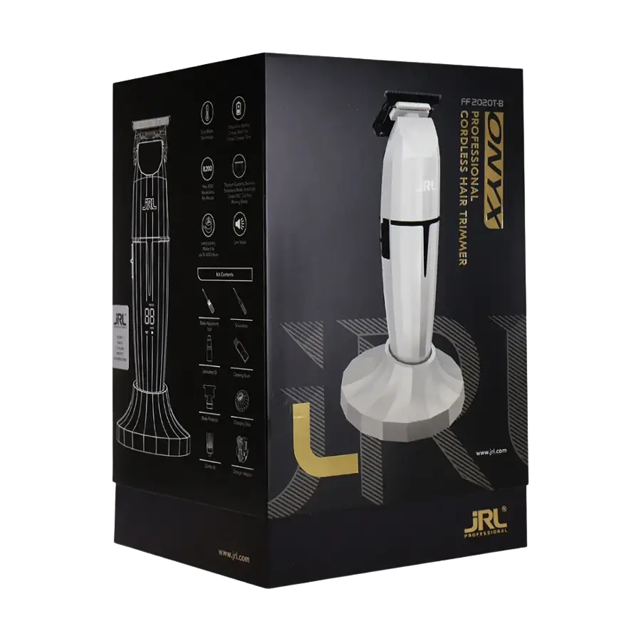 JRL Ghost Trimmer Onyx FF2020T-W Cordless Professional Hair Trimmer – White