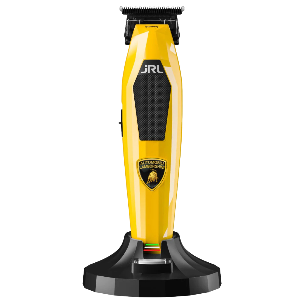 JRL x Lamborghini Diamante Yellow Combo Set (DI2025Y) – Clipper & Trimmer with LED, Dual-Speed & Reset-IQ Charging