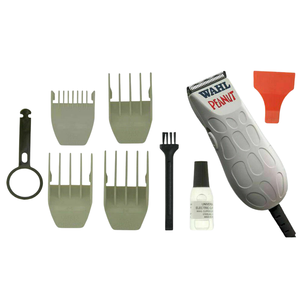Wahl Professional Peanut Classic Series Trimmer #8655-108 – White, 100-240 V Corded Precision Tool