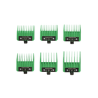 BaBylissPRO Clipper Guards 6‑Piece Green Comb Set for FX + Tomb45 Clippers FXPCG2