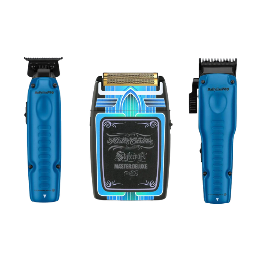 BaBylissPRO Clipper, Trimmer & Rebel Shaver Combo SC809M+FX729BL+FX829BL