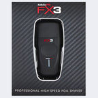 BaBylissPRO FX3 Matte Black 4-Piece Set  T-Blade – Clipper FXX3CB + Trimmer FXX3TB + Shaver FXX3SB + FX703B