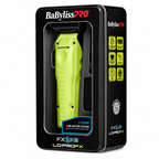 BaBylissPRO FXONE Lo-ProFX Neon Yellow Interchangeable Battery Clipper Tool Only FX829YLT