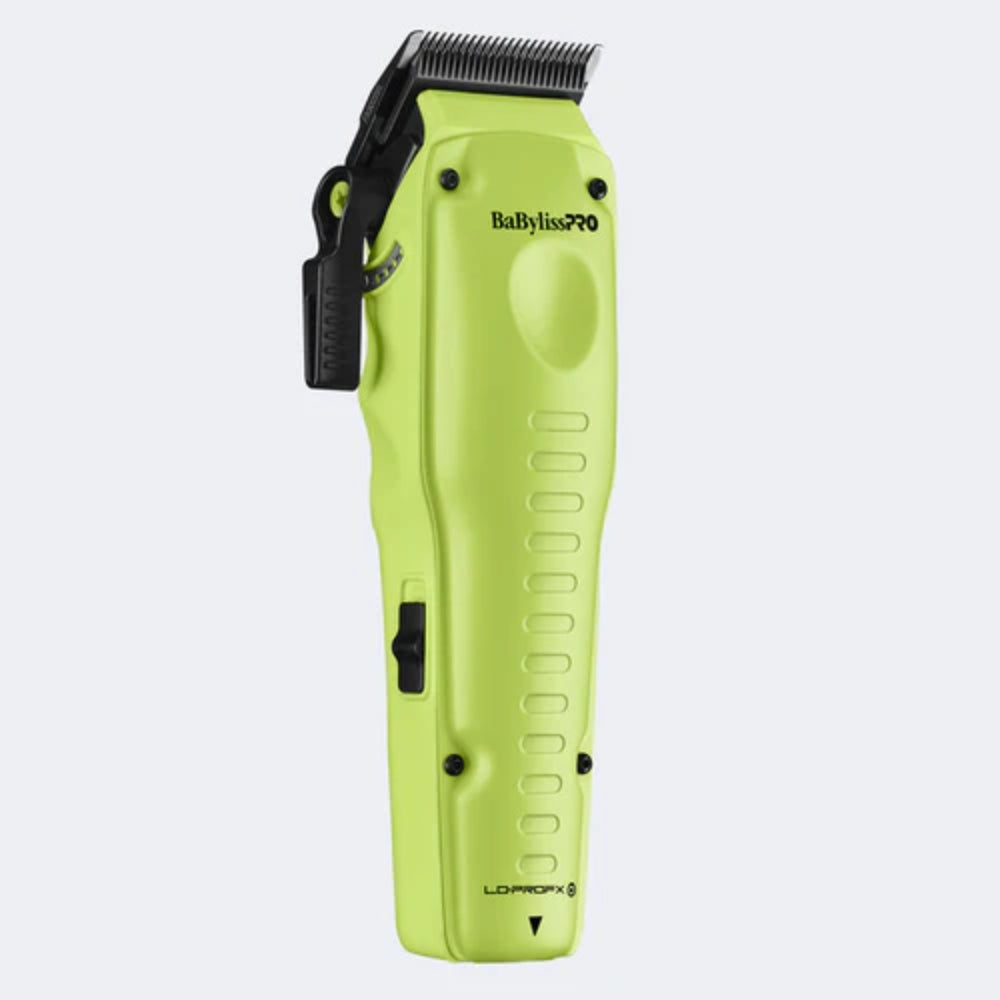 BaBylissPRO FXONE Lo-ProFX Neon Yellow Interchangeable Battery Clipper & Trimmer Combo FX829YLT+FX729NYLT