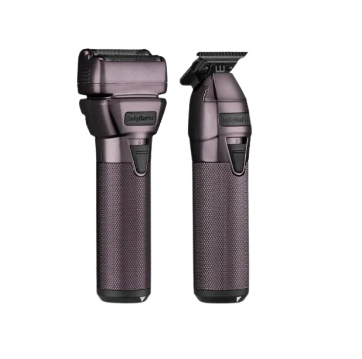 BaBylissPRO FXONE Nightfall Trimmer & Foil Shaver Set Cordless Barber Kit FX1FSTPTO 