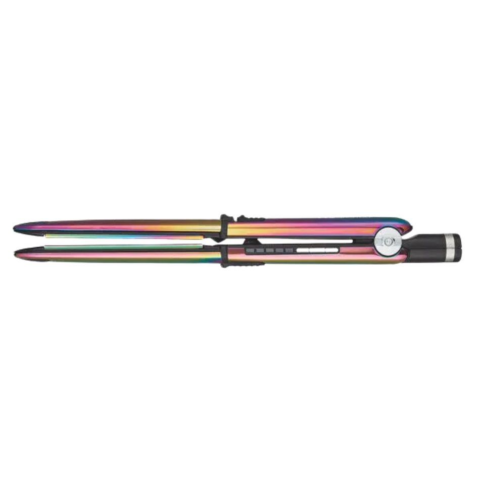 BaBylissPRO Limited Edition Iridescent Nano Titanium Prima 3100 Flat Iron BNTRB3100TUC – Professional, Fast-Heating, Sleek Hair Straightener