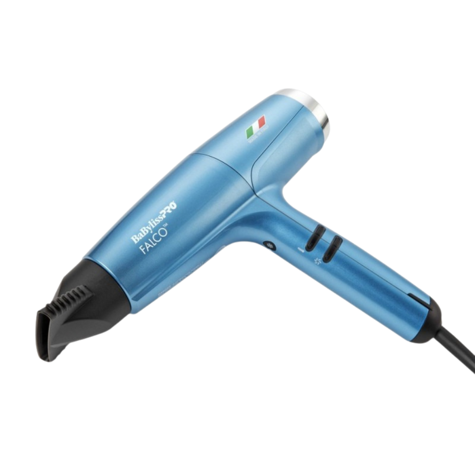 Babyliss Pro Nano Titanium Professional Italian High-Speed Falco Dryer Blue BNT8550