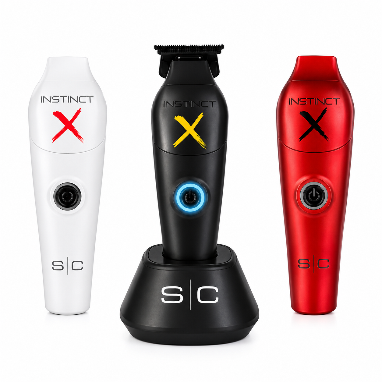 StyleCraft Instinct-X Professional Cordless Clipper & Metal Trimmer Combo Kit SC608M + SC411M