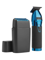 BaBylissPRO LimitedFX Black & Blue Trimmer & Foil Shaver Set – FXDUOFS2TBL