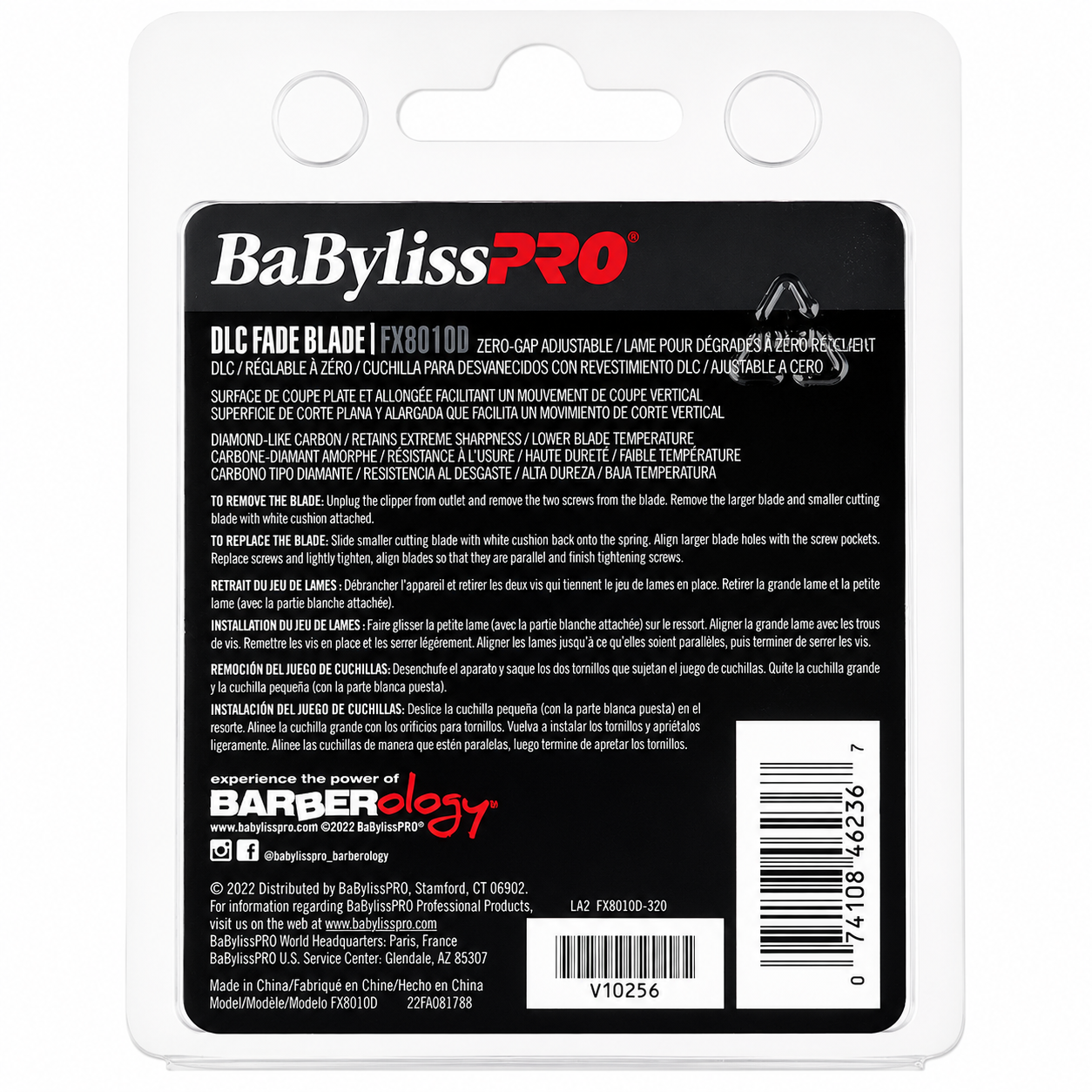 BaBylissPRO Replacement Hair Clipper DLC Fade Blade #FX8010D
