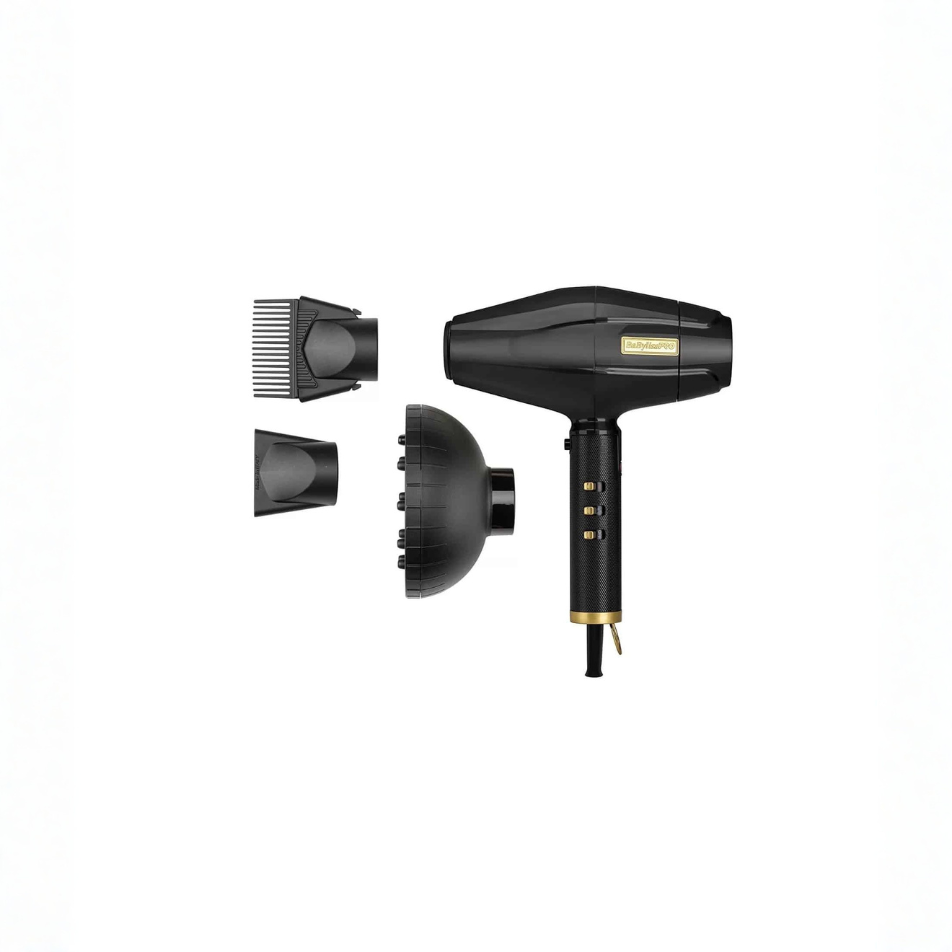 BaBylissPRO BlackFX Hair Dryer Influencer Edition FXBDB1 – High-Performance, Lightweight Blow Dryer for Fast Drying