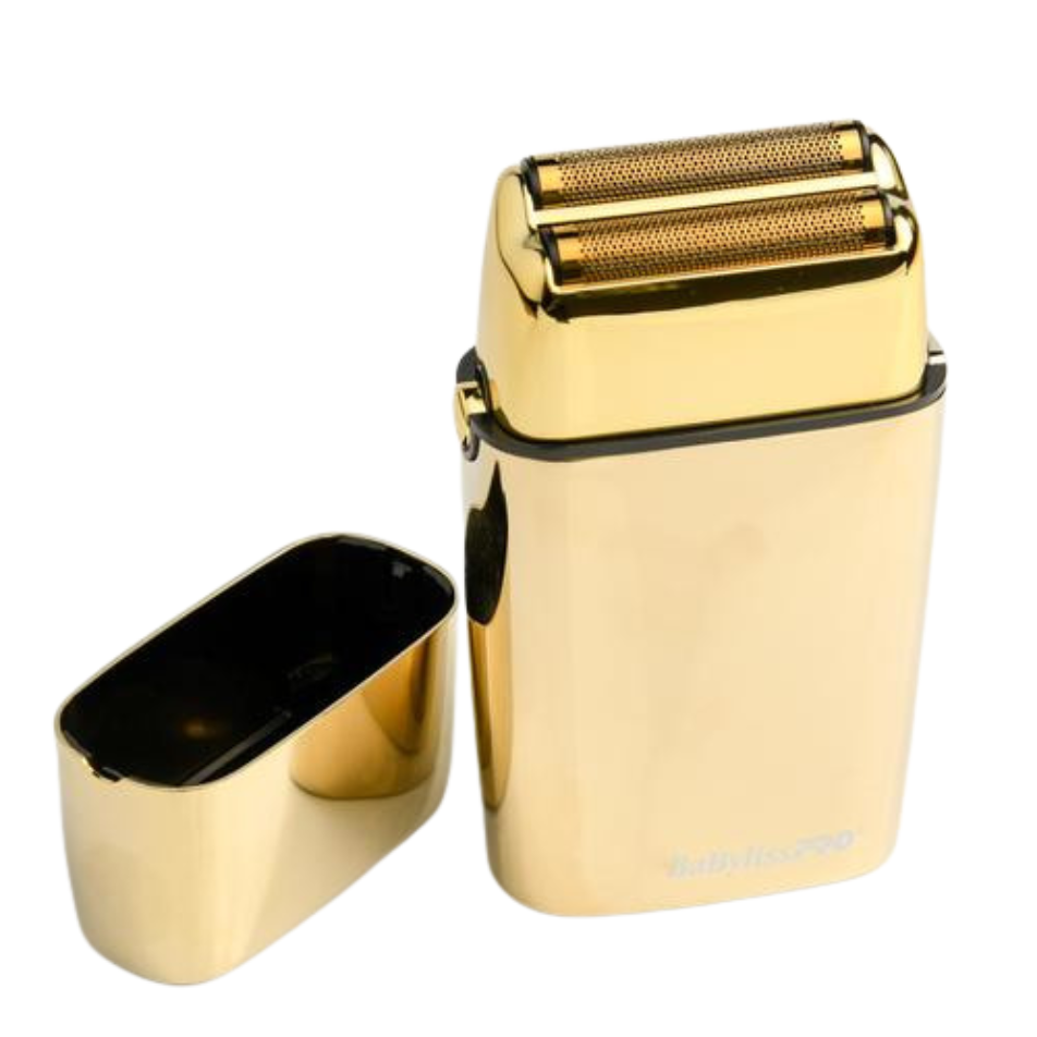 BaBylissPRO GoldFX FXFS2G – Premium Double Foil Shaver with Sleek Gold Finish, Cordless & Rechargeable