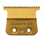 BaBylissPRO Gold FX Skeleton Cordless Trimmer with Gold Titanium Deep Tooth Trimmer Blade Combo FX787NG + FX707G2
