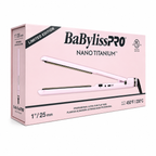 BaBylissPRO Nano Titanium Limited Edition Pink 1" Ultra-Thin Flat Iron BNT4072TPK